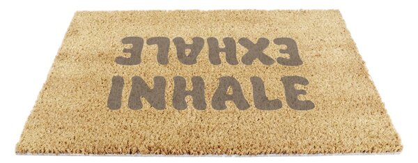 Rohožka z kokosového vlákna 60x90 cm Inhale Exhale – Artsy Doormats