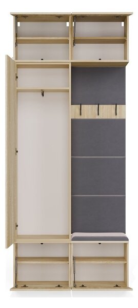 TP Living Předsíňová stěna Haga 1Sz1W 100 cm dub Sonoma