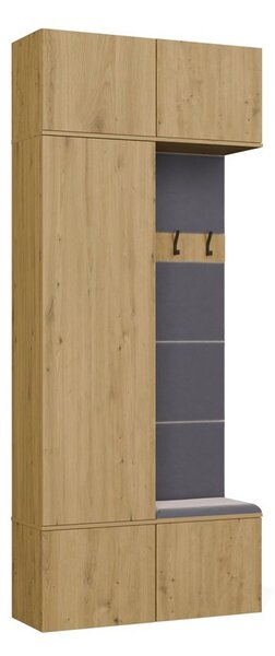 TP Living Předsíňová stěna Haga 1Sz1W 100 cm dub Artisan