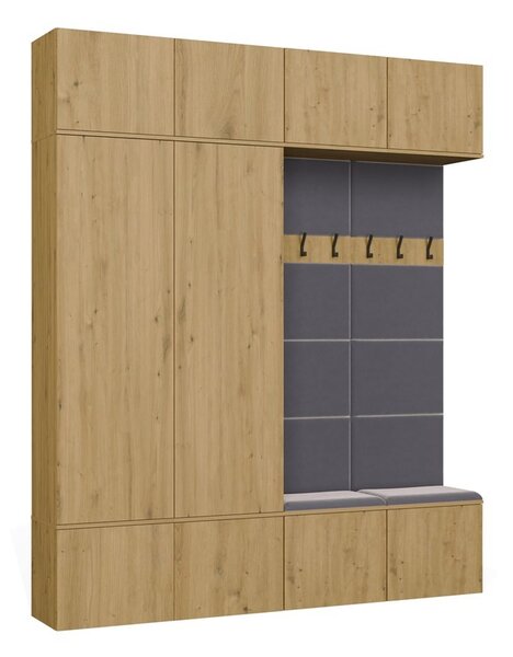 TP Living Předsíňová stěna Haga 2Sz2W 200 cm dub Artisan