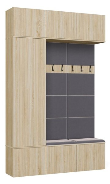 TP Living Předsíňová stěna Haga 1Sz2W 150 cm dub Sonoma