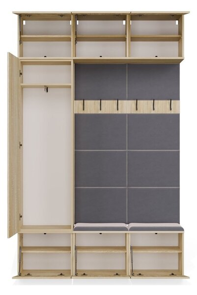 TP Living Předsíňová stěna Haga 1Sz2W 150 cm dub Sonoma