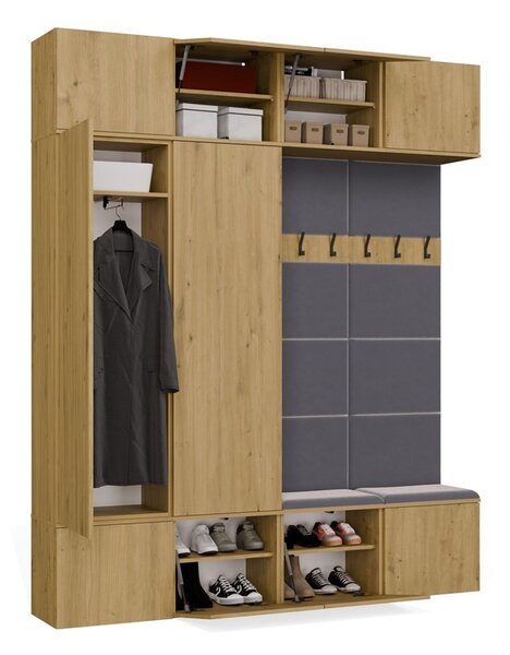 TP Living Předsíňová stěna Haga 2Sz2W 200 cm dub Artisan