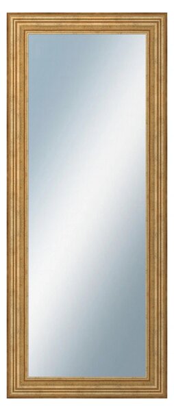 DANTIK - Zrkadlo v rámu, rozmer s rámom 50x120 cm z lišty HRAD zlatá patina (2822)