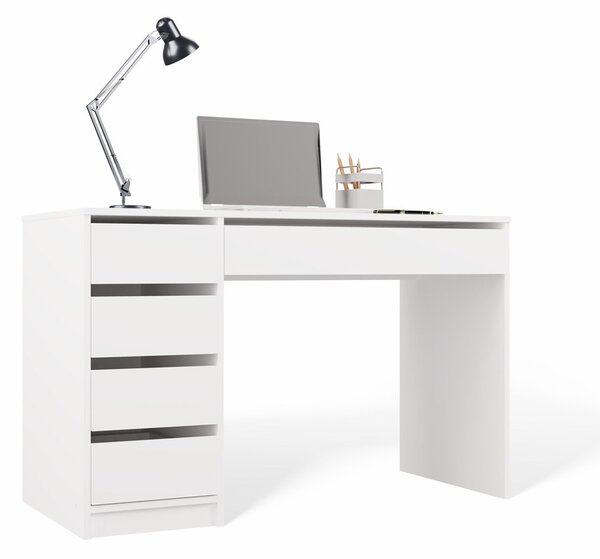 TP Living Psací stůl Arto 120 cm bílý levý