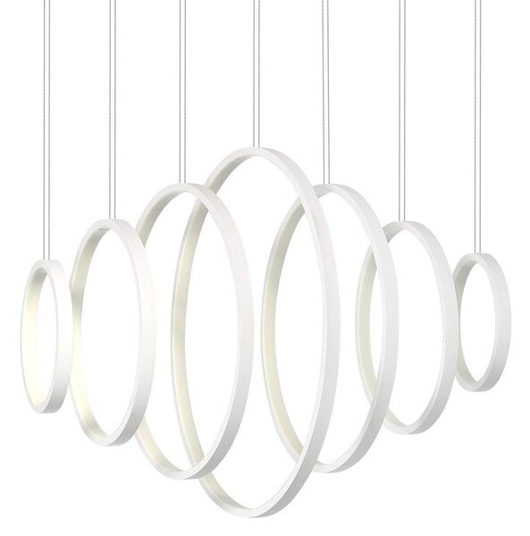Závesné LED svietidlo Pixels, 7x LED 96w, 4000k, w