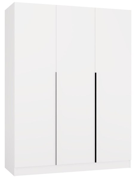 TP Living Šatní skříň Senso 3D 150 cm bílá/černá