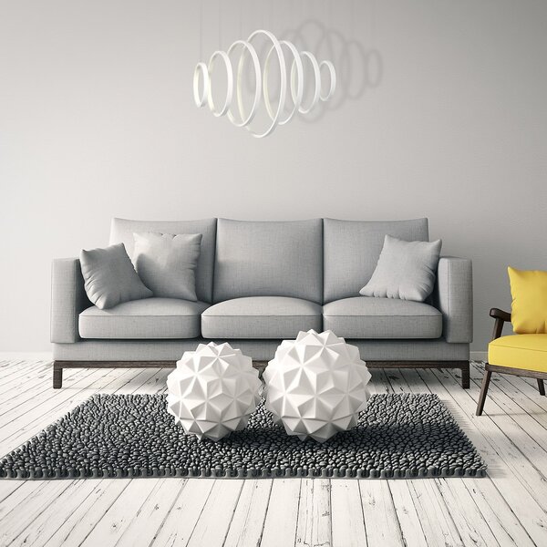 Závesné LED svietidlo Pixels, 7x LED 96w, 4000k, w