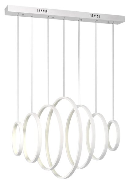 Závesné LED svietidlo Pixels, 7x LED 96w, 4000k, w