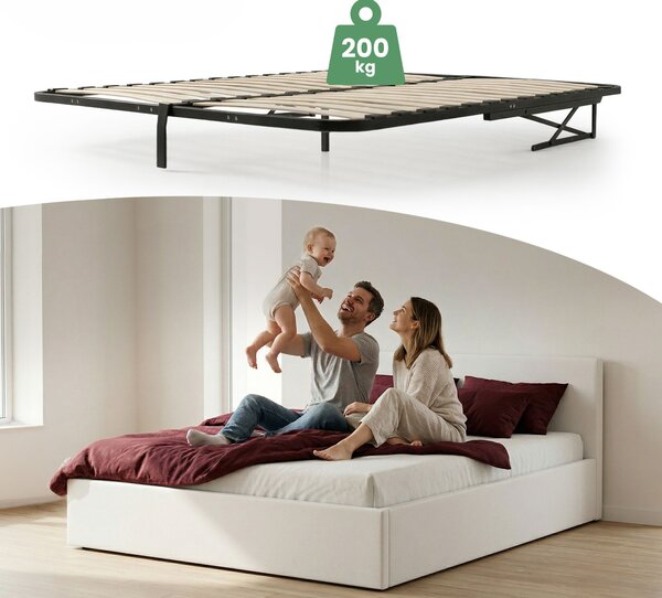 Ak furniture Zdvíhací kovový rošt do postele Polly 140x200 čierny