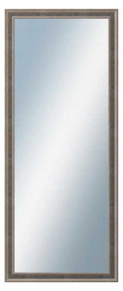 DANTIK - Zrkadlo v rámu, rozmer s rámom 50x120 cm z lišty TOOTH malá striebornočierna (3164)