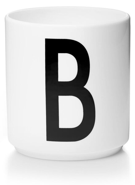 Biely porcelánový hrnček Design Letters Personal B