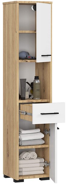 Ak furniture Kúpeľňová skrinka FIN II 30 cm dub artisan/biela
