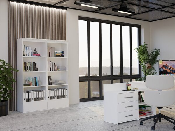 TP Living Kancelářský regál Palermo 65 cm bílý