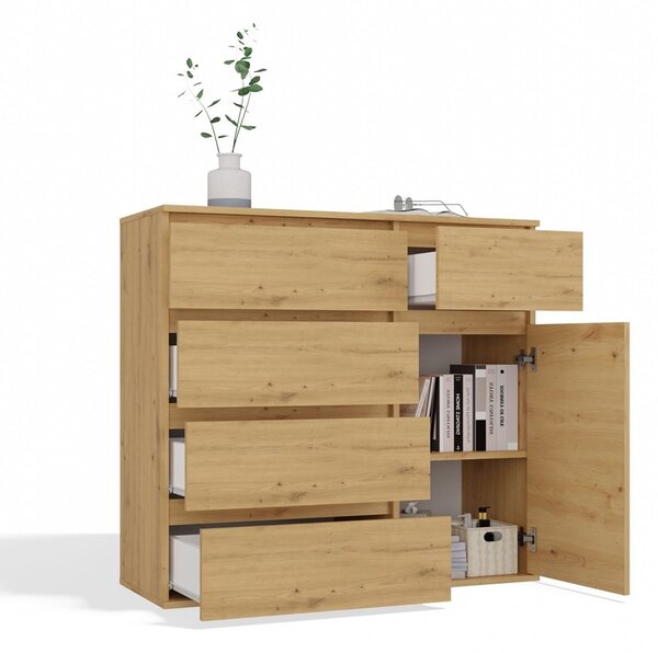 TP Living Komoda Malwa 1D5S 100 cm dub Artisan