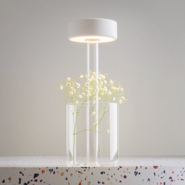 Maytoni MOD229TL-L3W3K1 - LED stmievateľná prenosná stolná lampa 3W/5V biela/čír