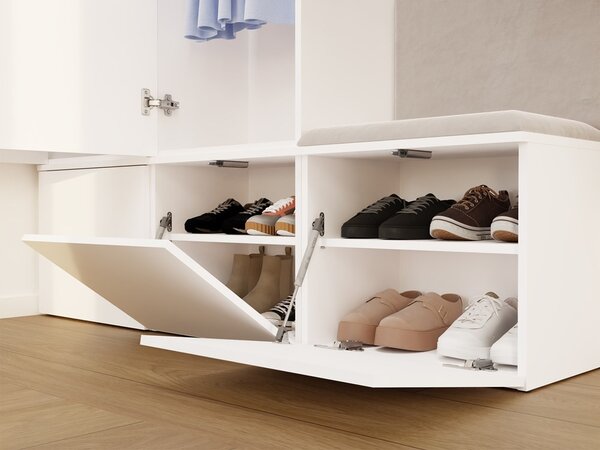 TP Living Předsíňová stěna HAGA 2W 100 cm bílá