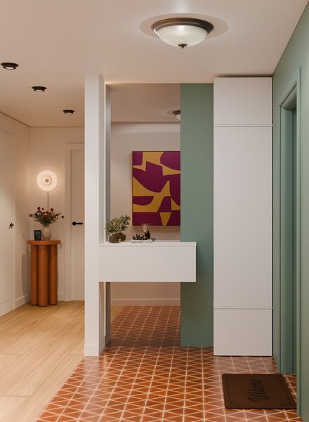 TP Living Předsíňová skříň Haga 1SZ 50 cm bílá