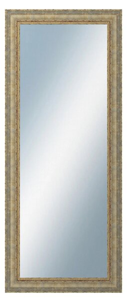 DANTIK - Zrkadlo v rámu, rozmer s rámom 50x120 cm z lišty ZVRATNÁ bielozlatá plast (3067)