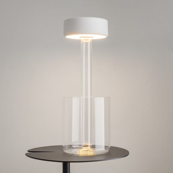 Maytoni MOD229TL-L3W3K1 - LED stmievateľná prenosná stolná lampa 3W/5V biela/čír