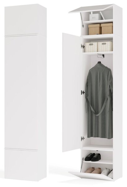 TP Living Předsíňová skříň Haga 1SZ 50 cm bílá