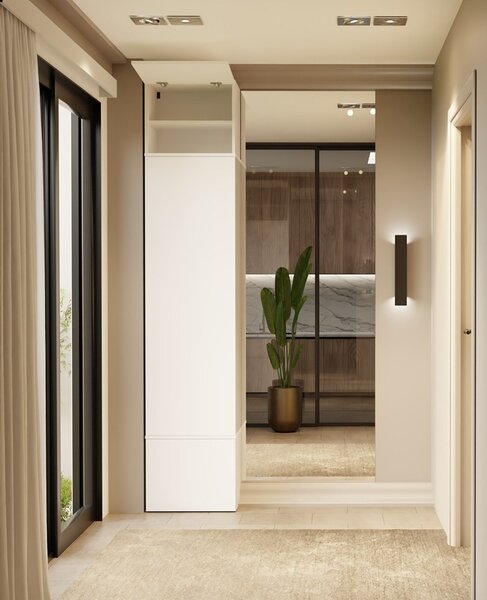 TP Living Předsíňová skříň Haga 1SZ 50 cm bílá