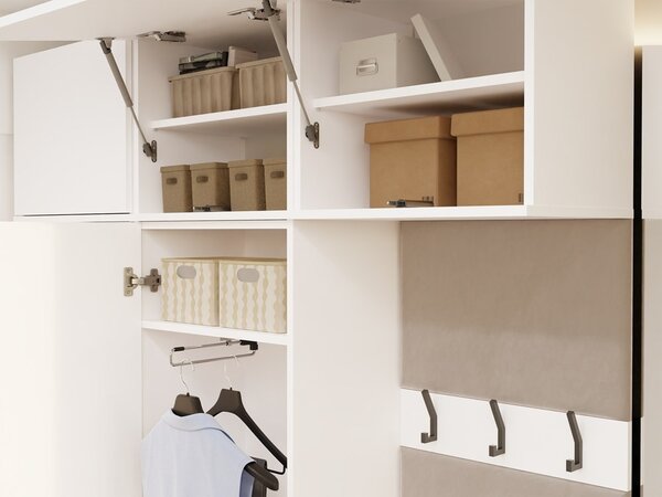 TP Living Předsíňová stěna HAGA 2W 100 cm bílá