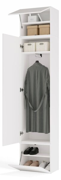 TP Living Předsíňová skříň Haga 1SZ 50 cm bílá