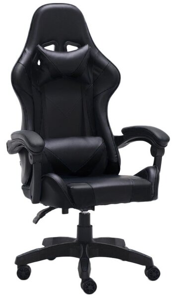 TP Living Rohový psací stůl Dany dub Artisan/antracit s herním křeslem Remus černým