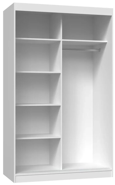 TP Living Šatní skříň se zrcadlem Iga A/C 120 cm bílá