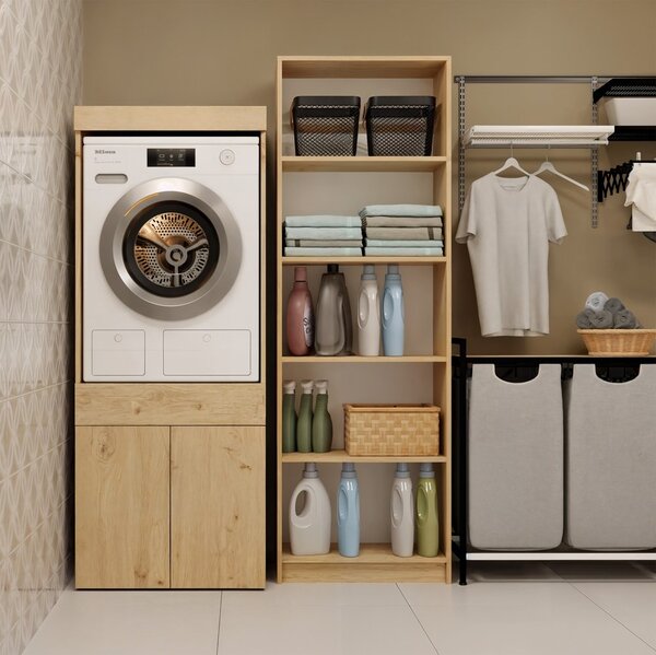 TP Living Koupelnová skříňka na pračku Pola Twin dub Artisan