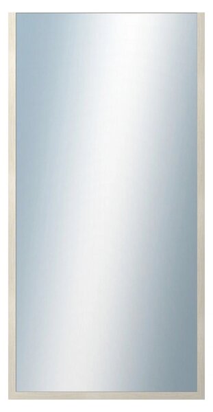 DANTIK - Zrkadlo v rámu, rozmer s rámom 50x100 cm z lišty KASETTE biela prederaná (2756)