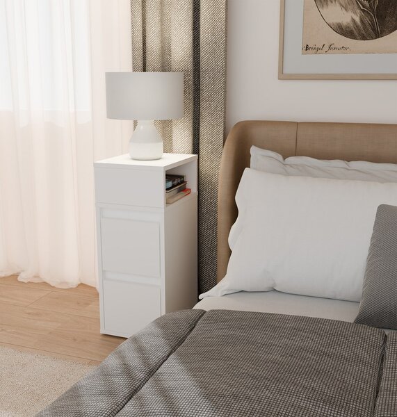 TP Living Noční stolek York 27 cm bílý