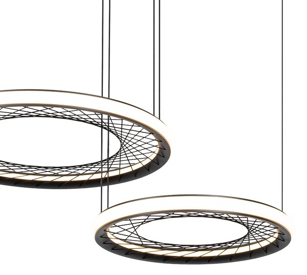 Závesné LED svietidlo Nest, 2x LED 77w, 4000k, b