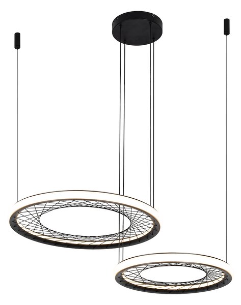 Závesné LED svietidlo Nest, 2x LED 77w, 4000k, b