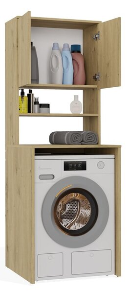 TP Living Koupelnová skříňka nad pračku Pola Multi dub Artisan