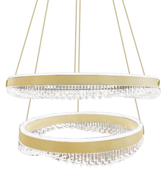 Závesné LED svietidlo Preciosa, 2x LED 85w, 4000k, g