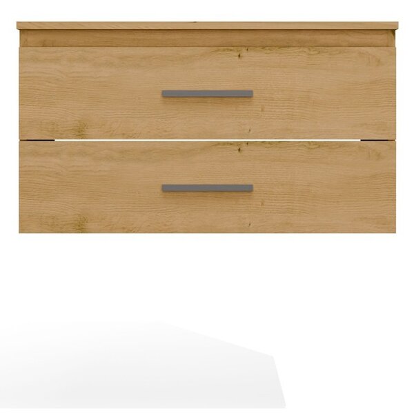 TP Living Závěsná skříňka pod umyvadlo s deskou Nel 2S 80 cm dub Artisan
