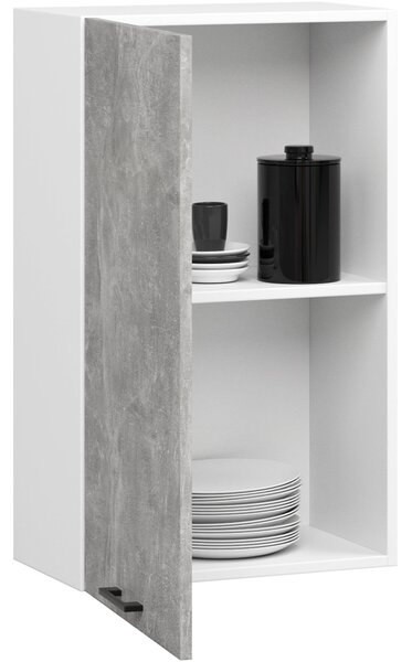 Ak furniture Závesná kuchynská skrinka OLIVIE 50x72 cm matná biela/betón