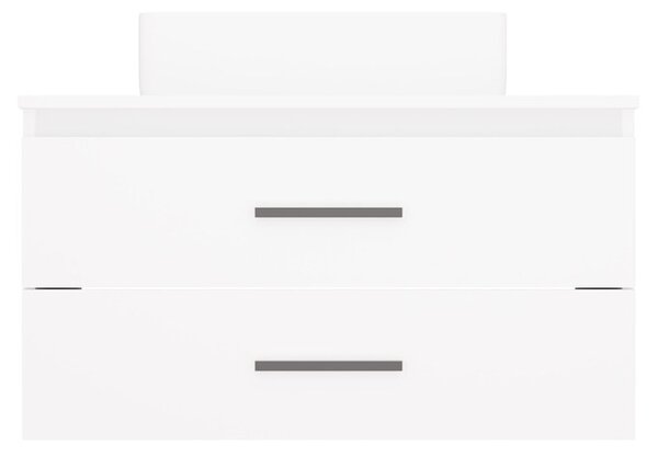 TP Living Závěsná skříňka s deskou a umyvadlem Nel 2S 80 cm bílá