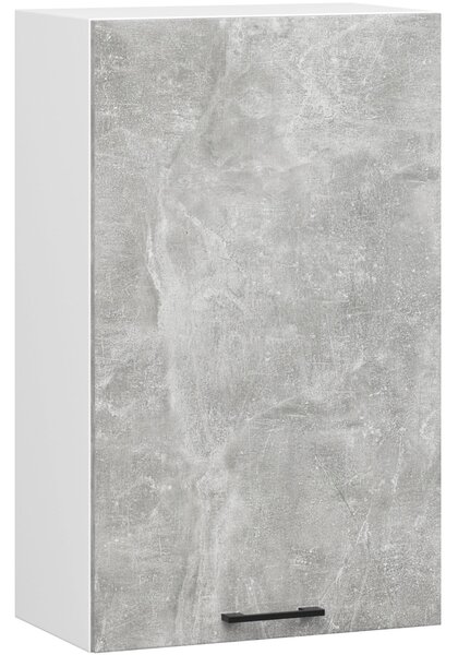 Ak furniture Závesná kuchynská skrinka OLIVIE 50x72 cm matná biela/betón