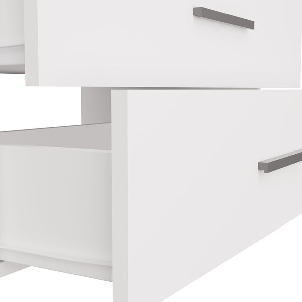 TP Living Závěsná skříňka s deskou a umyvadlem Nel 2S 80 cm bílá