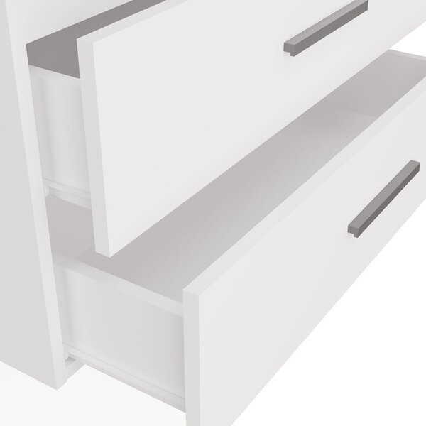 TP Living Závěsná skříňka s deskou a umyvadlem Nel 2S 80 cm bílá