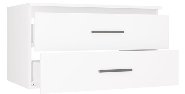 TP Living Závěsná skříňka s deskou a umyvadlem Nel 2S 80 cm bílá
