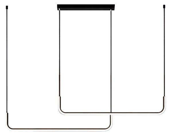 Závesné LED svietidlo Horizon, 2x LED 22w, 4000k, b