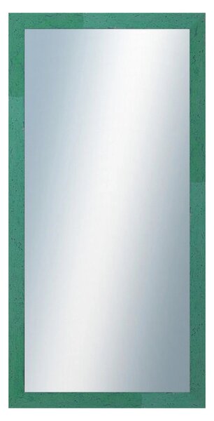 DANTIK - Zrkadlo v rámu, rozmer s rámom 50x100 cm z lišty RETRO zelená (2535)