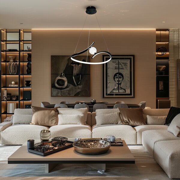 Závesné LED svietidlo Perla, 1x LED 34w, 4000k, b