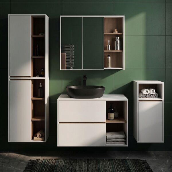 Ak furniture Keramické umyvadlo na desku ELIPSE 49 cm matné černé