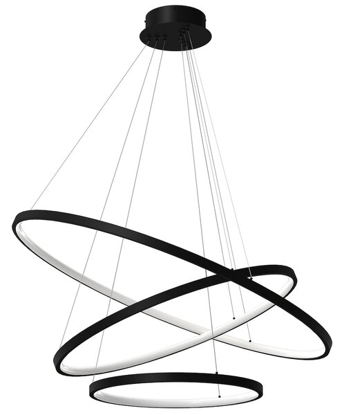 Závesné LED svietidlo Hoop, 3x LED 93w, 4000k, b
