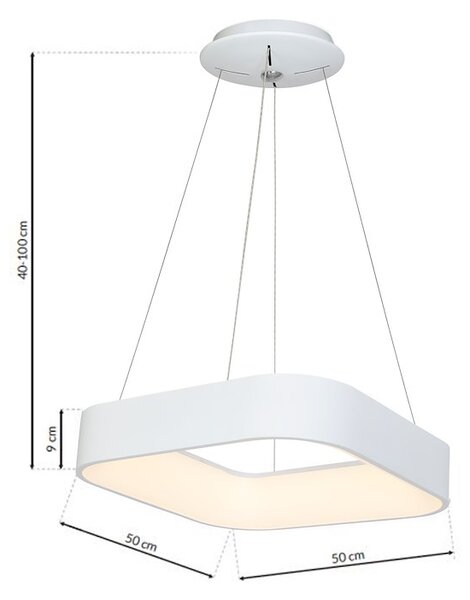 Závesné LED svietidlo Astro, 1x LED 40w, 4000k, w